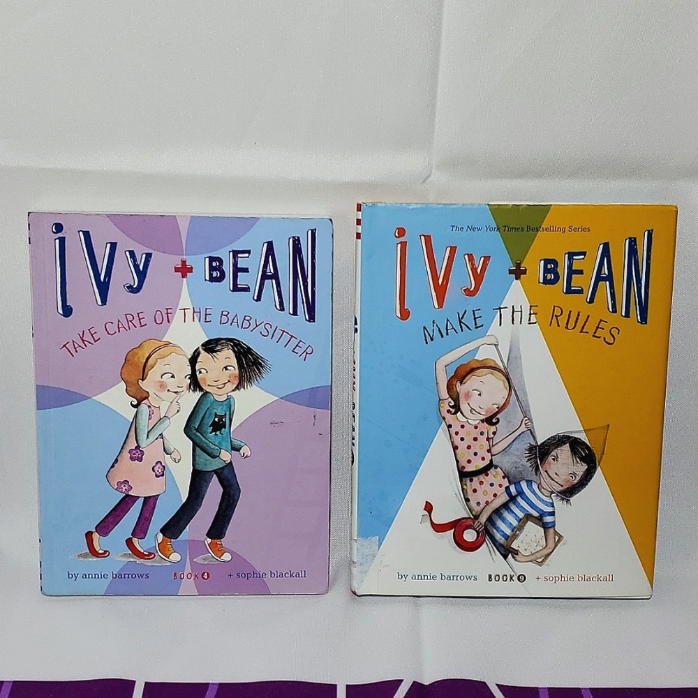Ivy & Bean Book Series, #4 Paperback & #9 Hardcover - Barrows/Blackall